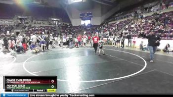 59 lbs 1st Place Match - Chase Chelewski, Colorado Outlaws Youth Wrestling vs Peyton Gizzi, Widefield Wrestling Club