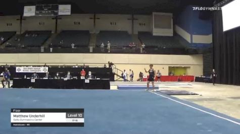 Matthew Underhill - Floor, Salto Gymnastics Center - 2021 USA Gymnastics Development Program National Championships