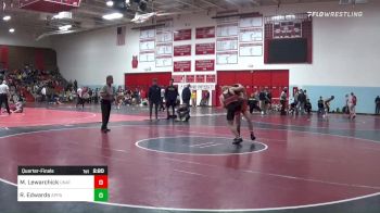 141 lbs Quarterfinal - Mikey Lewarchick, Unattached vs Riley Edwards, Appalachian State - Unatt