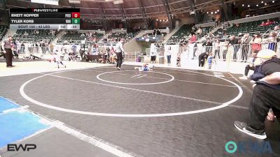 43 lbs Final - Rhett Hopper, Piedmont vs Tyler Korb, Vinita Kids Wrestling
