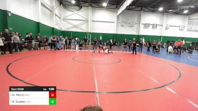 107 lbs Quarterfinal - Hannah Perro, Noble vs Ava Zucker, Jericho