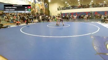 106 lbs Quarterfinal - Cruz Knopp, Lakeland vs Nayton O`Neill, Kellogg