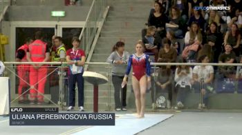 Uliana Perebinosova Russia - Vault, Senior - 2018 City of Jesolo Trophy