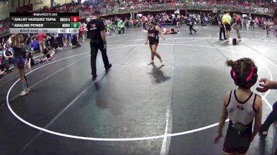 126 lbs Cons. Round 2 - Juillet Vazquez Tapia, Rocket Wrestling Club / RWC - Girls vs Adaline Pitner, Midwest Destroyers Wrestling Club