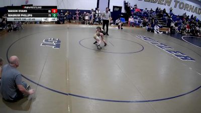 47-49 lbs Round 3 - Mason Evans, North Allegheny vs Magnum Phillips, Franklin Regional