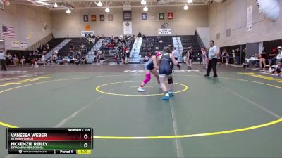 135 lbs Round 2 - McKenzie Reilly, Estacada High School vs Vanessa Weber, Skyview (Girls)