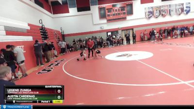 59 lbs Quarterfinal - Austin Cardenas, Lake Stevens Wrestling Club vs Legend Zuniga, Toppenish USA Wrestling Club