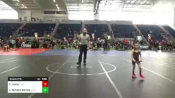 43 lbs Round Of 16 - Cade Lewis, Thatcher Eagles vs Leonardo Romero Ramos, Gold Rush