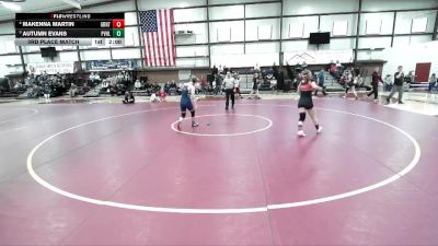 110 lbs 3rd Place Match - Autumn Evans, Providence Hall vs MaKenna Martin, Grantsville