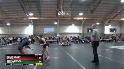 130 lbs Cons. Round 4 - Chloe Kelley, Oak Hills vs Eliana Borjas, Marysville