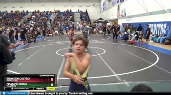 106 lbs Quarterfinal - Massimo Ortiz, Valdez WC vs Brayden Castro, Hawkeye WC