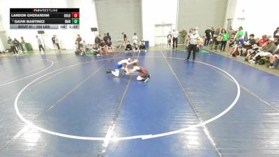 100 lbs Champ. Round 2 - Gavin Martinez, Idaho vs Landon Gherardini, Colorado