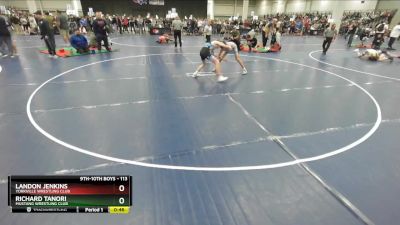 113 lbs Cons. Round 2 - Richard Tanori, Mustang Wrestling Club vs Landon Jenkins, Yorkville Wrestling Club