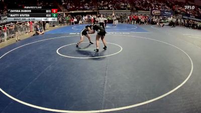 G 132 lbs Cons. Round 4 - Zaysea Dubois, North Vermilion Girls vs Matty Stutes, Acadiana Girls