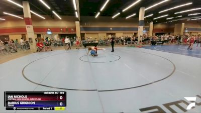 195 lbs Round 1 - Ian Nichols, Coppell High School Wrestling vs Darius Grignion, Texas
