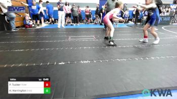 58 lbs Rr Rnd 5 - Paisley Tucker, Team Guthrie Wrestling vs Holley Harrington, Choctaw Ironman