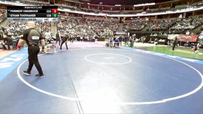 144-2A Cons. Semi - Ethan Toothaker, Cedaredge vs Forrest Craddock, Colorado Springs Christian