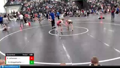 67-73 lbs Quarterfinal - Steele Klingelhoefer, Amherst vs Beckett Johansen, St.Paul Youth Wrestling