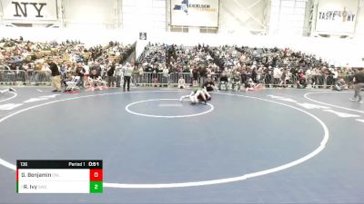 136 lbs Champ. Round 2 - Ryan Ivy, Shenendehowa Wrestling Club vs Gabriel Benjamin, Club Not Listed