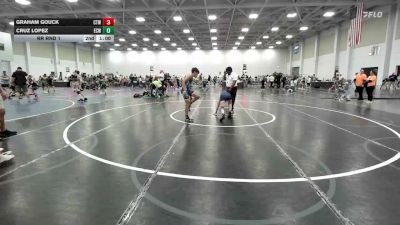 95 lbs Rr Rnd 1 - Graham Gouck, CTWHALE Narwhal - EL vs Cruz Lopez, Eastern Carolina Wrestling - EL