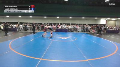 175 lbs Quarterfinal - Bryce Snyder, PA vs Laila Hustoles, TX
