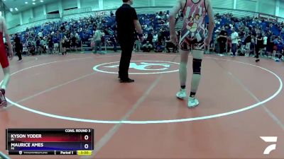 145 lbs Cons. Round 3 - Kyson Yoder, IN vs Maurice Ames, MI