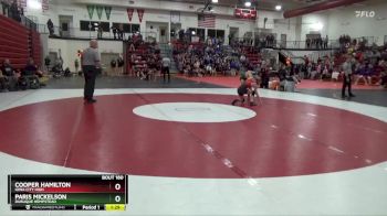 105 lbs Cons. Semi - Cooper Hamilton, Iowa City High vs Paris Mickelson, Dubuque Hempstead