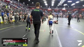 75 lbs Cons. Round 3 - Lyrik Burton, Real Life Christian Academy vs Andrew Versluis, Sparta WC