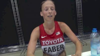 Jeannette Faber after rough conditions in marathon at Moscow World Champs 2013