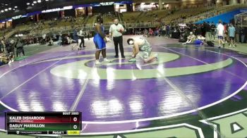 285 lbs Cons. Round 4 - Kaleb Disharoon, Central (Carroll) vs Daguy Massillon, South Dade