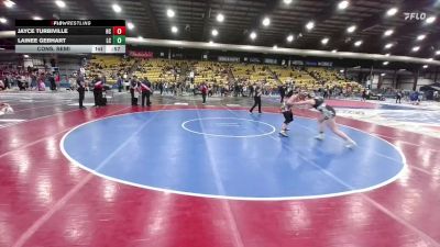 160 lbs Cons. Semi - Lainee Gebhart, Lemmon Cowboys/Cowgirls vs Jayce Turbiville, Harding County