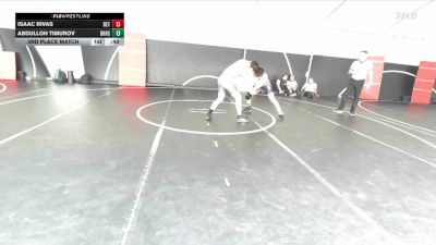 144 lbs 3rd Place Match - Isaac Rivas, Team Faith vs Abdulloh Timurov, Beverly Hills High School