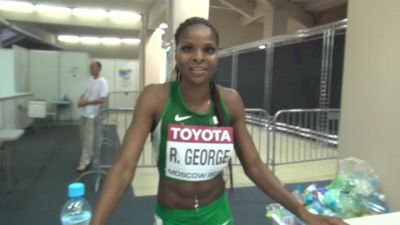 Regina George thru to 400 semis and remembers 800 at Moscow World Champs 2013