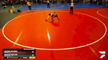 84 lbs Finals (8 Team) - Jayden Rogers, Staples vs Gideon Muller, Pine Island