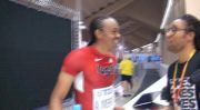 Aries Merritt after first round of 110H at Moscow World Champs 2013