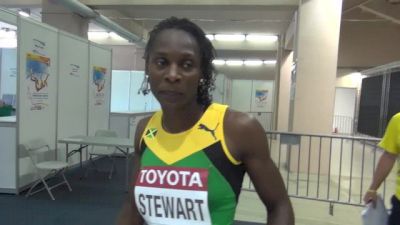 Kerron Stewart finding happiness in athletics at Moscow World Champs 2013