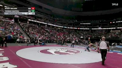 165-4A 1st Place Match - Wyatt Malara, Thompson Valley vs Thomas Martell, Air Academy