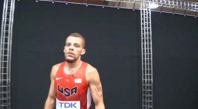 De'Sean Turner after steeple prelim at Moscow World Champs 2013