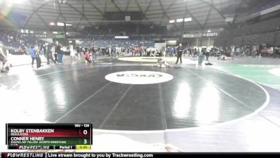 126 lbs 5th Place Match - Conner Henry, Enumclaw Yellow Jackets Wrestling Club vs Kolby Stenbakken, Regulators