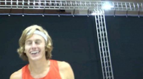 Swedish reporter wants an Evan Jager hair flip at Moscow World Champs 2013