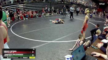 75 lbs Round 5 (6 Team) - Brody Peters, Iowa USA Red vs Jeremiah Maldonado, Indiana Blue