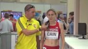 Mary Cain after her most aggressive pro race ever at Moscow World Champs 2013