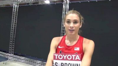 Sarah Brown didn't have the pop in 1500 semi at Moscow World Champs 2013