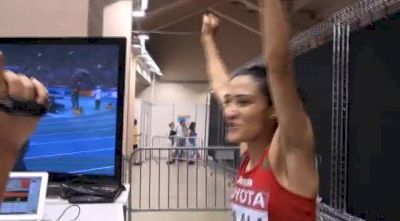 Siham Hilali finds out she's final 1500 qualifier at Moscow World Champs 2013
