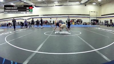 125 lbs 3rd Place Match - Logan Gilbert, Southwestern Michigan College vs Landon Johnson, Albion College