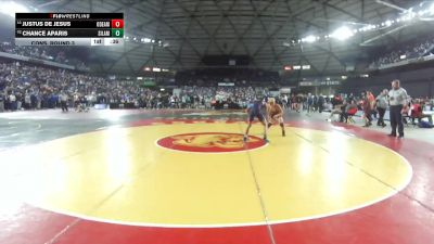 Boys 3A 126 lbs Cons. Round 3 - Justus De Jesus, O`Dea vs Chance Aparis, Silas