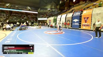 190 Class 2 lbs Quarterfinal - Jace Renfro, Seneca vs Brodie Purtle, St. Michael The Archangel Catholic