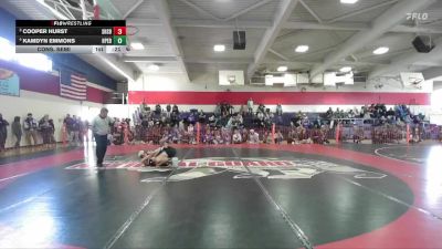 Boys 122 lbs Cons. Semi - Kamdyn Emmons, Hope Boys vs Cooper Hurst, Shasta Boys