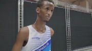 Omar Abdi after 1500 prelim and back to UMass Lowell after Moscow World Champs 2013