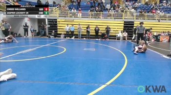 61 lbs Semifinal - Creed Williams, Harrah vs Jasper Lockett Jr, Cowboy Wrestling Club